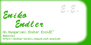 eniko endler business card